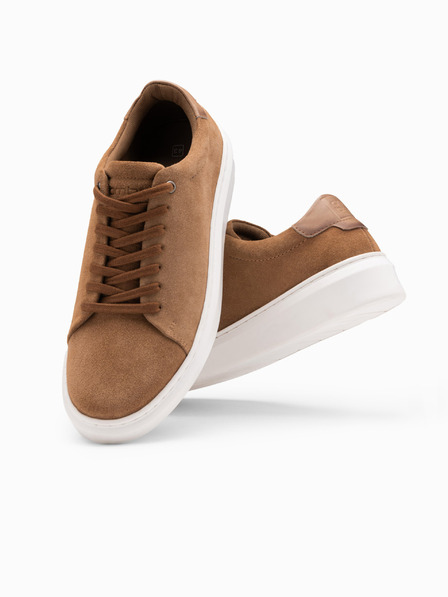 Ombre Clothing Klasične moške superge iz mehkega semiša Ombre oblačila