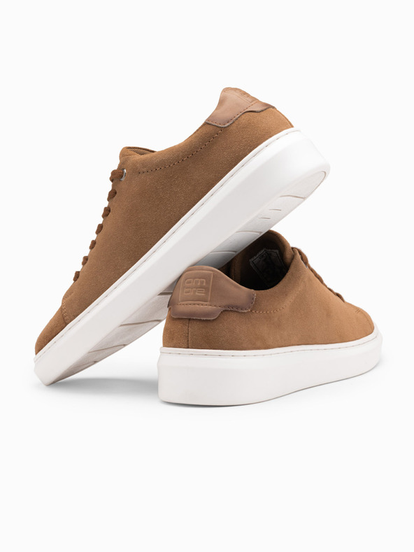 Ombre Clothing Klasične moške superge iz mehkega semiša Ombre oblačila