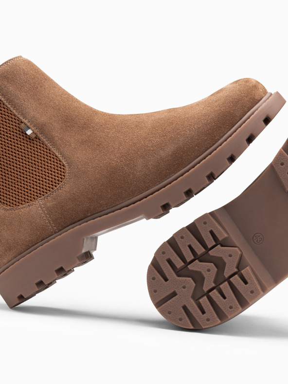 Ombre Clothing Moški semiš visoki čevlji s peto Ombre oblačila