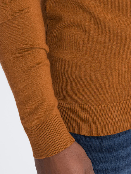 Ombre Clothing Moški pleteni enobarvni rolo iz viskoze Ombre Clothing