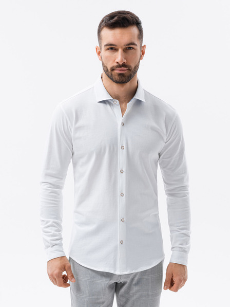 Ombre Clothing Moška pletena srajca s tankimi rokavi Ombre oblačila