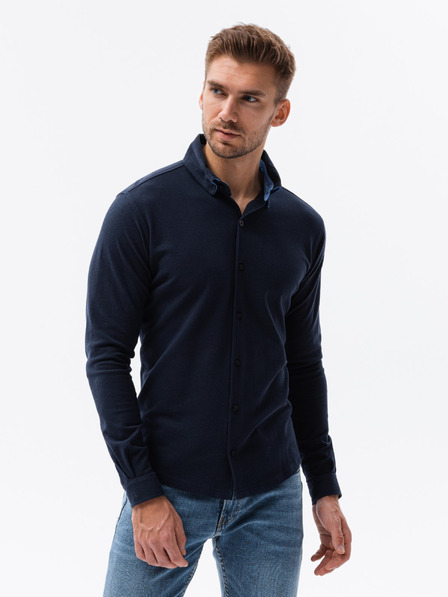 Ombre Clothing Moška pletena srajca s tankimi rokavi Ombre oblačila
