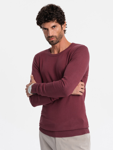 Ombre Clothing Klasični moški pulover z okroglim vratom Ombre oblačila