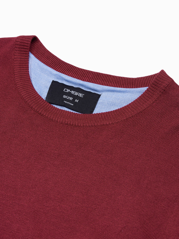 Ombre Clothing Klasični moški pulover z okroglim vratom Ombre oblačila