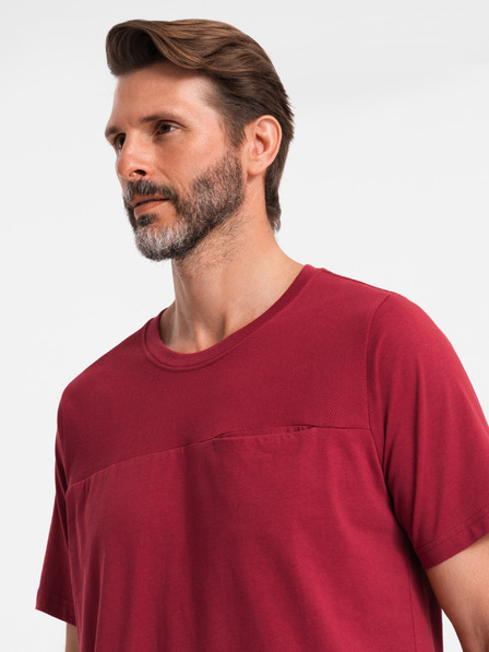 Ombre Clothing Moška bombažna majica Ombre oblačila