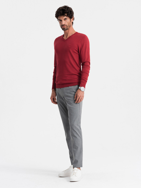 Ombre Clothing Elegantna moška jopa z V-izrezom Ombre oblačila