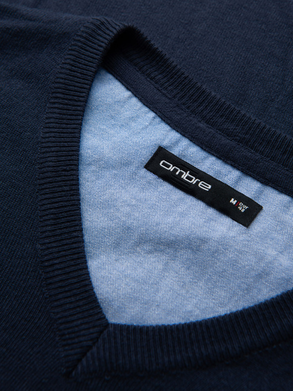 Ombre Clothing Elegantna moška jopa z V-izrezom Ombre oblačila