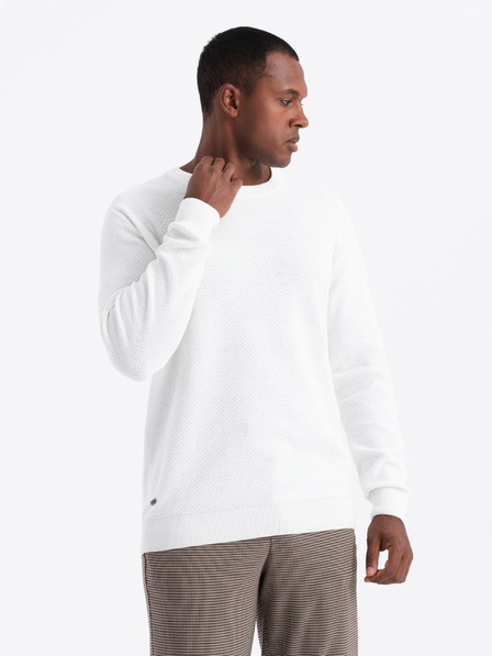 Ombre Clothing Moški pulover iz diamantne pletenine Ombre Clothing