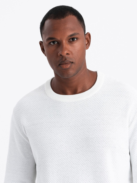 Ombre Clothing Moški pulover iz diamantne pletenine Ombre Clothing