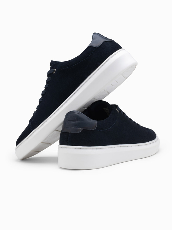 Ombre Clothing Klasične moške superge iz mehkega semiša Ombre oblačila