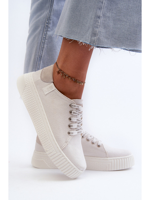 BIG STAR SHOES Ženske superge MEMORY FOAM SYSTEM BIG STAR White