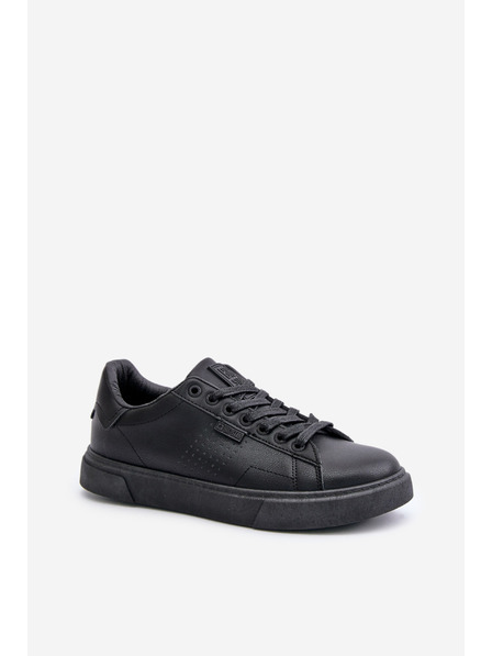 BIG STAR SHOES Moške superge iz eko usnja Big Star OO174117 črne barve