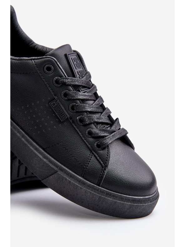 BIG STAR SHOES Moške superge iz eko usnja Big Star OO174117 črne barve