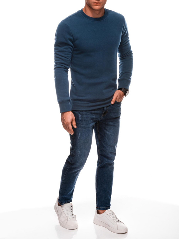 Edoti Moška enobarvna majica BASIC z okroglim vratom Edoti