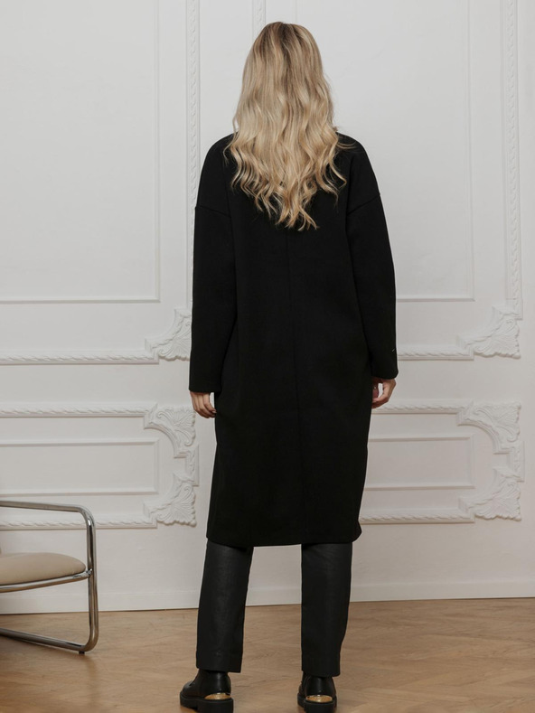 Edoti Črn ženski plašč Edoti