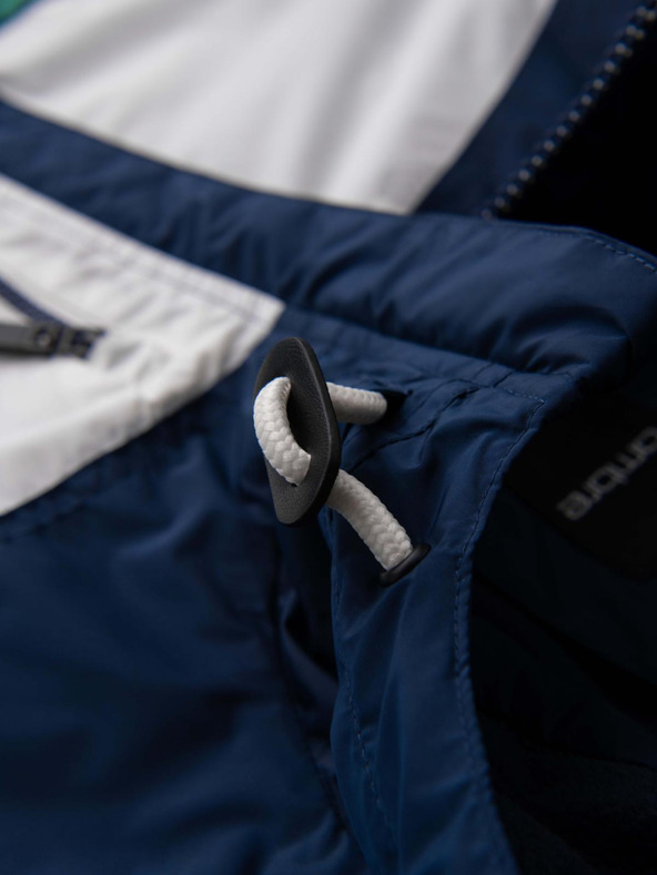 Ombre Clothing Moška lahka barvna športna jakna iz flisa zelena Ombre Clothing