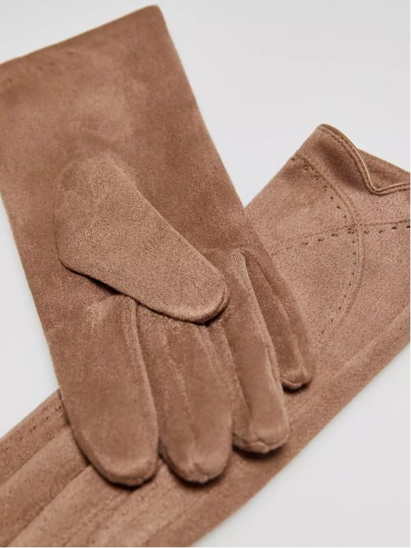 Moodo Moodo Brown Ženske rokavice