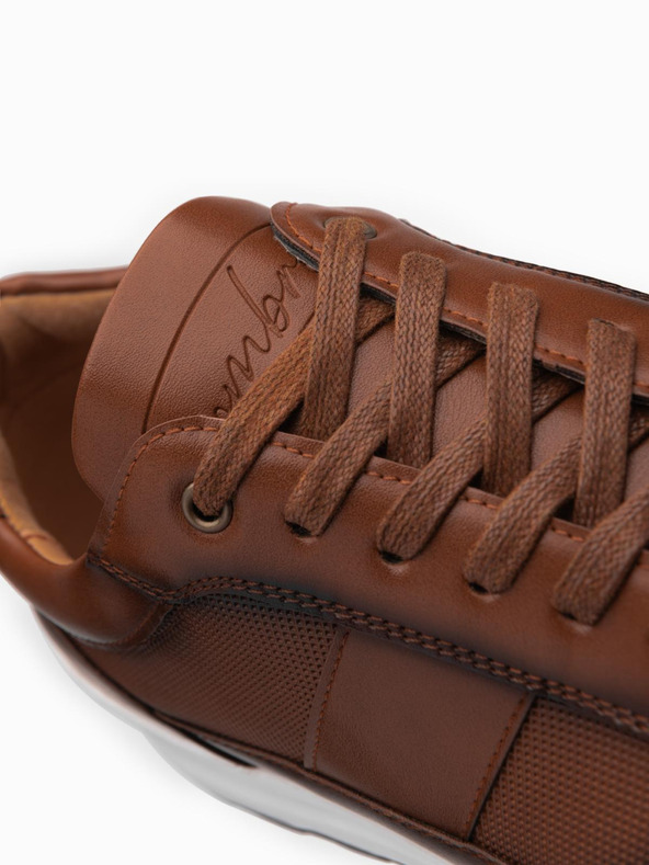 Ombre Clothing Moške platnene superge rjave barve Ombre Clothing