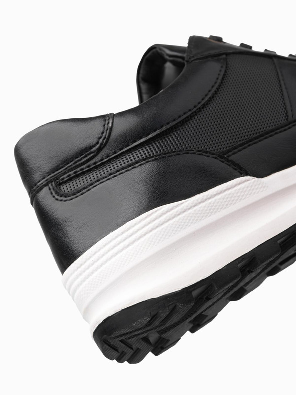 Ombre Clothing Moške platnene superge črne Ombre Clothing