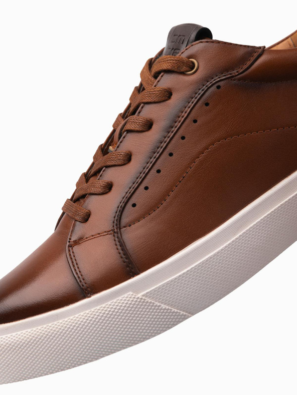 Ombre Clothing Moške platnene superge rjave barve Ombre Clothing