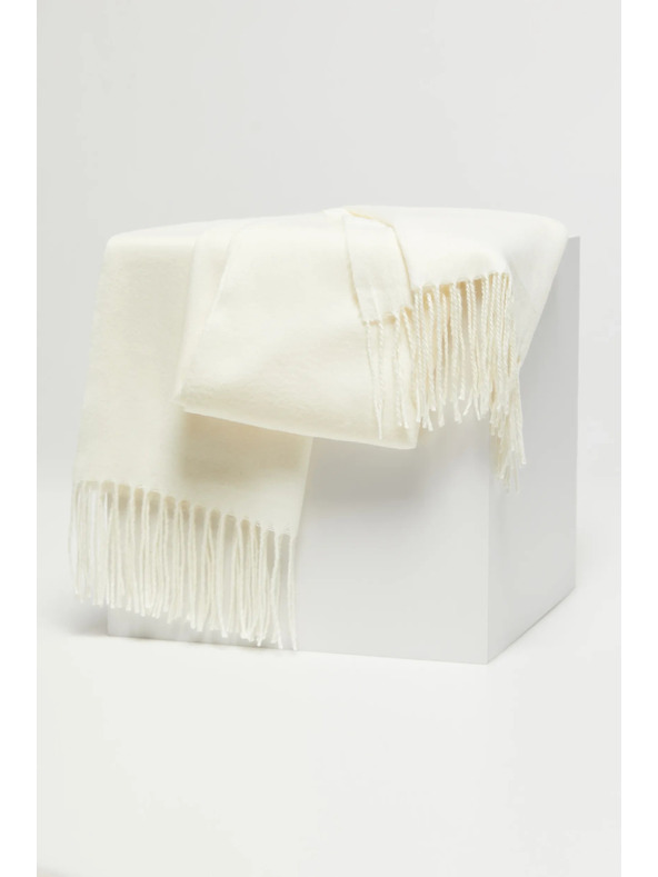 Moodo Beli ženski šal Moodo