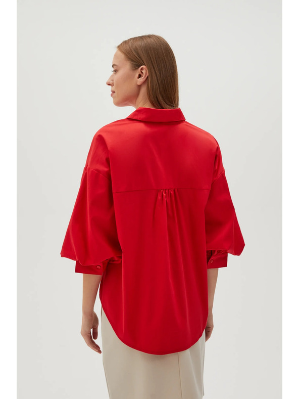 Moodo Rdeča ženska majica Moodo