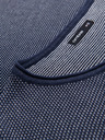 Ombre Clothing Moški pleteni pulover RELAXED FIT z vzorcem modra Ombre oblačila