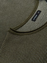 Ombre Clothing Moški pleten pulover RELAXED FIT z vzorcem zelene barve Ombre Clothing