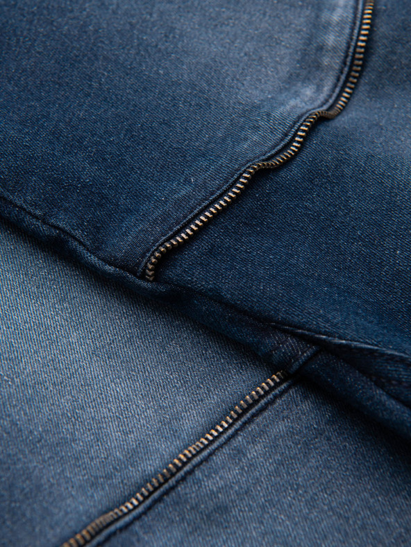 Ombre Clothing Moške hlače JOGGERY s tovornimi žepi na zadrgo modre barve Ombre Clothing