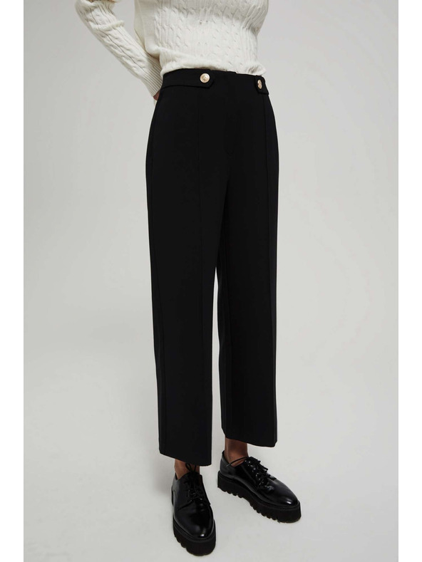 Moodo Črne ženske hlače Moodo