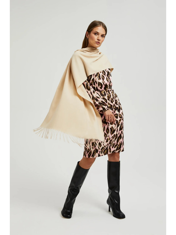 Moodo Moodo Beige Ženski šal