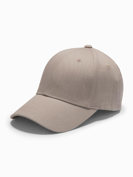 Ombre Clothing Moška bejzbolska kapa z okrasno vezenino bež Ombre Clothing
