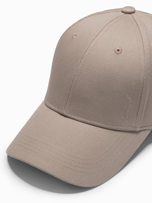Ombre Clothing Moška bejzbolska kapa z okrasno vezenino bež Ombre Clothing