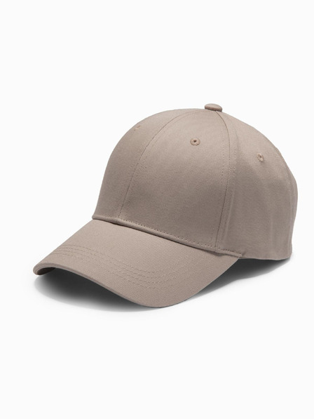Ombre Clothing Moška enobarvna kapa bež barve Ombre oblačila