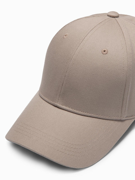 Ombre Clothing Moška enobarvna kapa bež barve Ombre oblačila