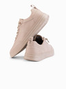 Ombre Clothing Unisex moški športni čevlji iz eko nubuka bež barve Ombre oblačila