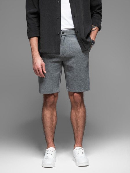 Ombre Clothing Moške bombažne športne hlače BASIC sive barve Ombre oblačila