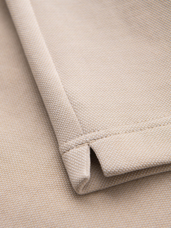 Ombre Clothing Moške bombažne športne hlače BASIC beige Ombre Oblačila