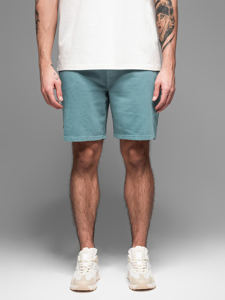 Ombre Clothing Moške bombažne športne hlače BASIC blue Ombre Oblačila