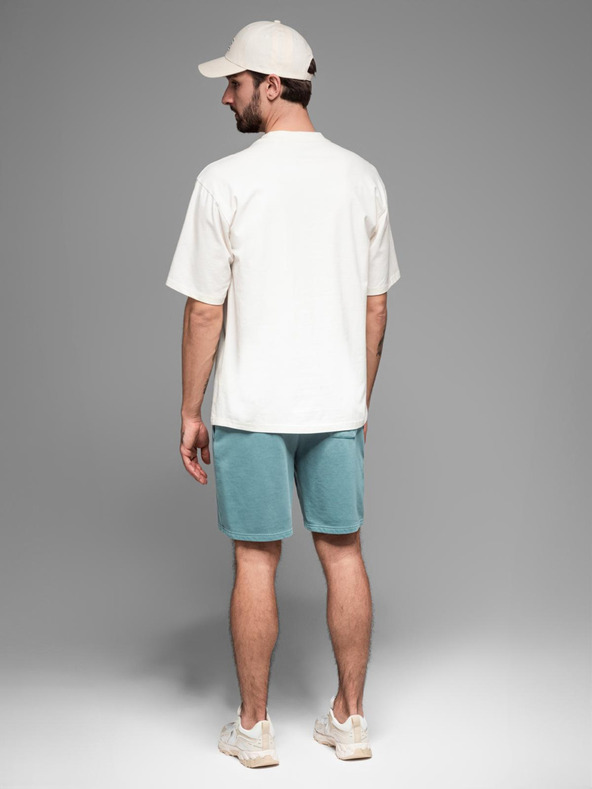 Ombre Clothing Moške bombažne športne hlače BASIC blue Ombre Oblačila