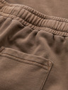 Ombre Clothing Moške bombažne športne hlače BASIC brown Ombre Oblačila