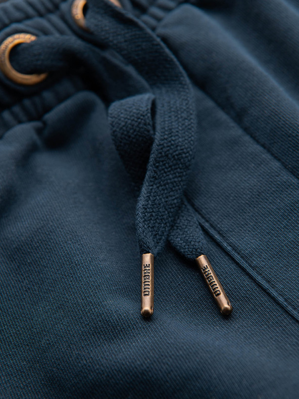 Ombre Clothing Moške bombažne športne hlače BASIC blue Ombre Oblačila