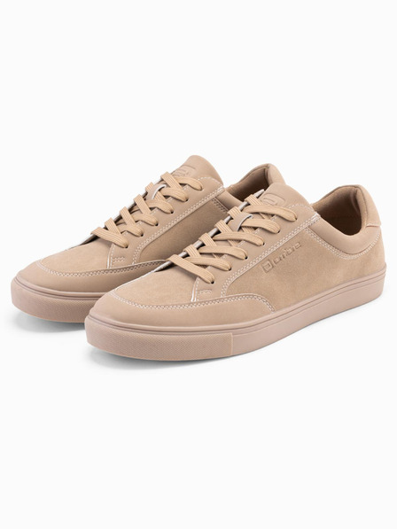 Ombre Clothing Moški enobarvni čevlji v streetwear slogu bež barve Ombre Clothing