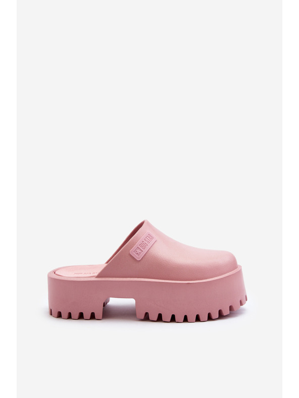 BIG STAR SHOES Ženski copati z masivnim podplatom Big Star roza barve