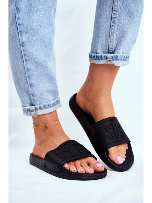 BIG STAR SHOES Ženski modni copati Big Star - črni