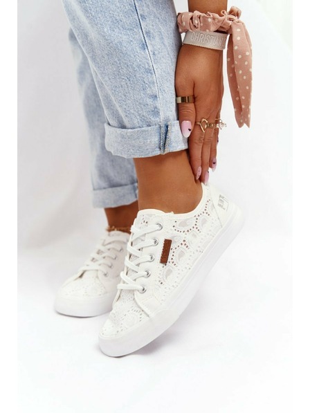 BIG STAR SHOES Ženski modni copati Big Star - beli