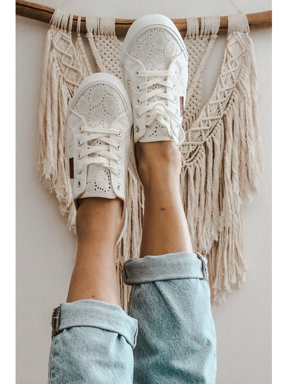 BIG STAR SHOES Ženski modni copati Big Star - beli