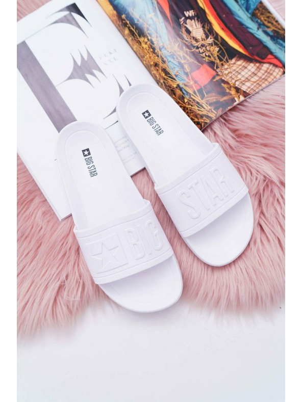 BIG STAR SHOES Ženski modni copati Big Star - beli