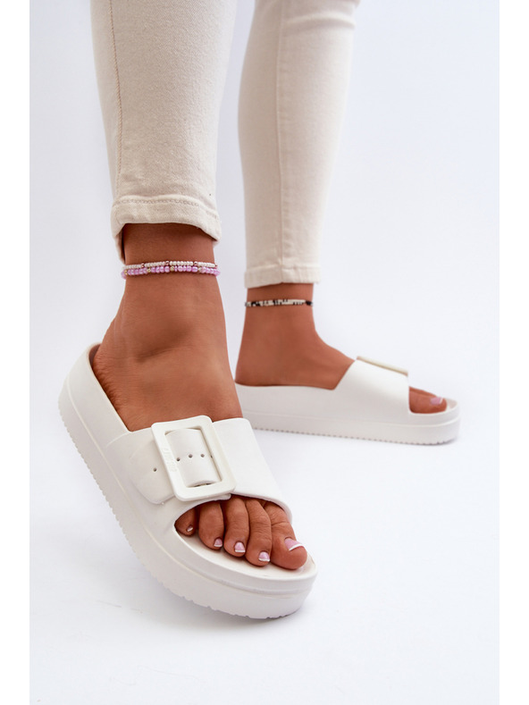 BIG STAR SHOES Ženski copati iz pene s platformo in zaponko Big Star