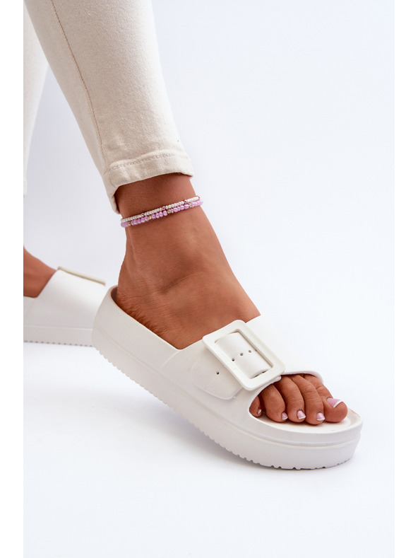 BIG STAR SHOES Ženski copati iz pene s platformo in zaponko Big Star